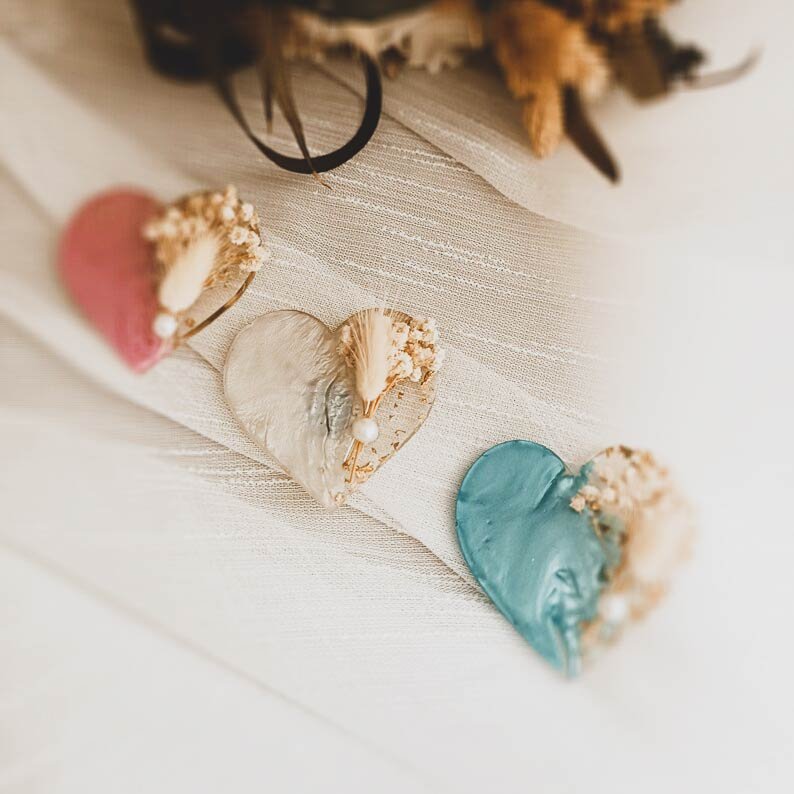 Ocean blue resin coaster set